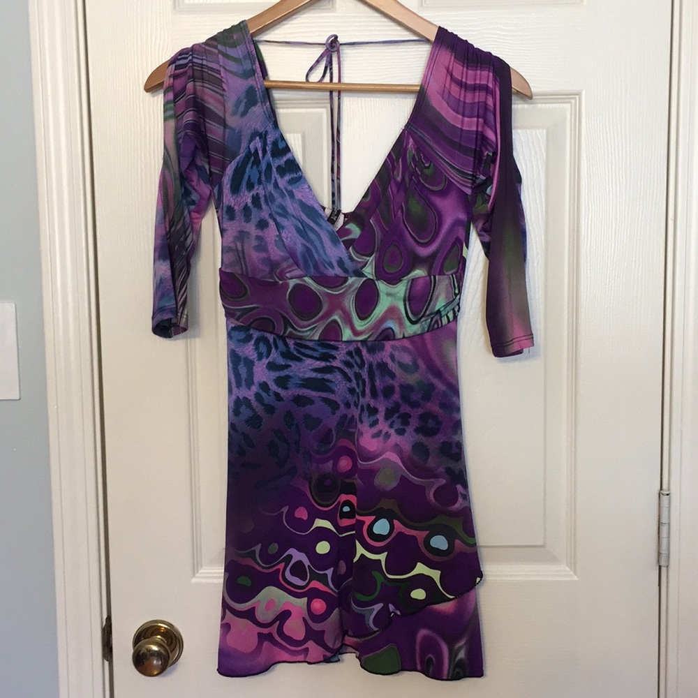 Multicolored Mini Dress